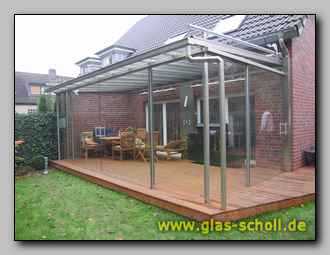 Veranda mit Glasschiebetren