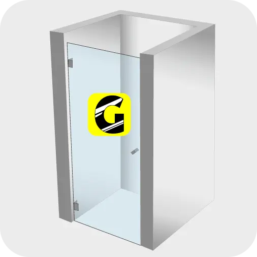 Einflüglige Glasdusch-Türen von Glas Scholl